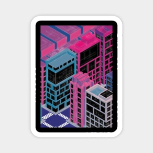 Enchanted Lazy Town - Illuminated Skylines Magnet