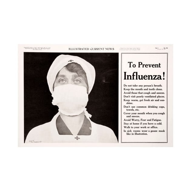 Influenza prevention, 1918 pandemic (C017/9447) by SciencePhoto