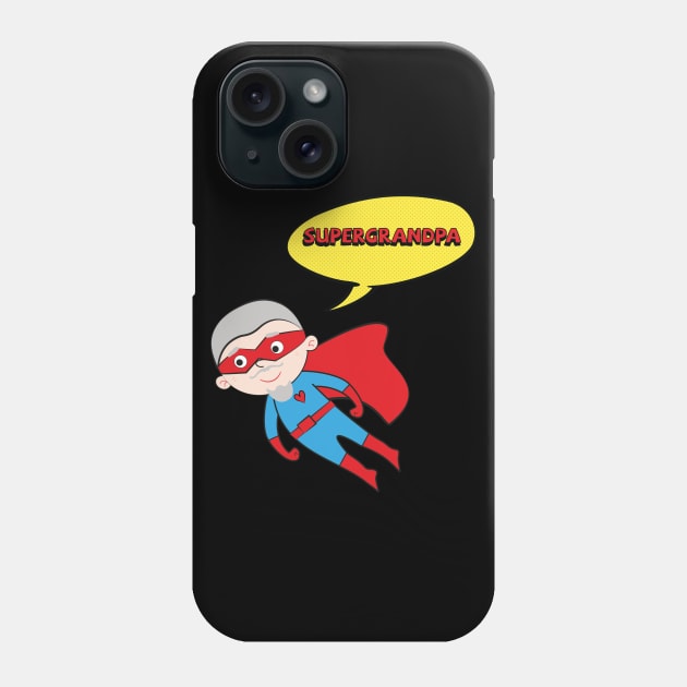 Super grandpa 3 Phone Case by grafart