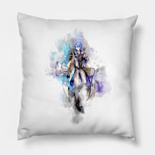 Kamisato Ayato - Genshin Impact (Watercolor) Pillow