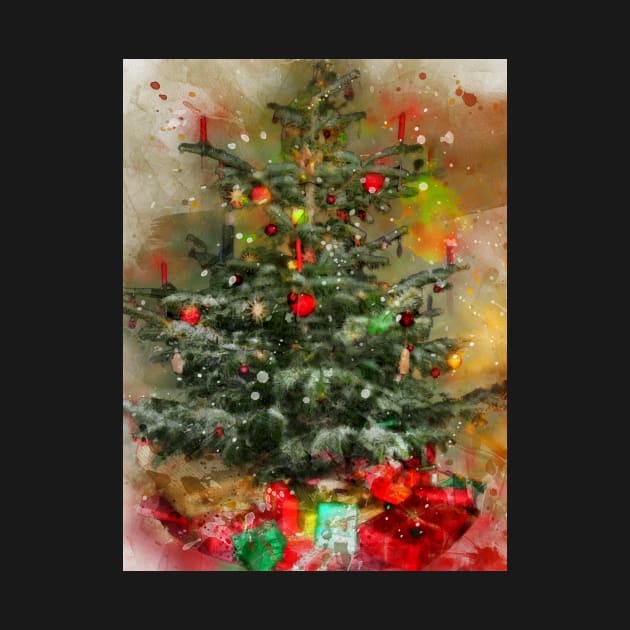 Traditional Christmas Tree and presents by WesternExposure