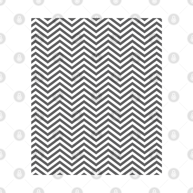 Simple Gray and White Chevron Pattern by squeakyricardo