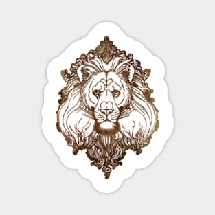 Lion Head in Vintage Magnet