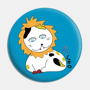 Leo zodiac funny cat Pin
