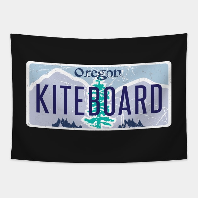 Oregon Kite Boarding Surfing With The Wind Tapestry by grillingmontana