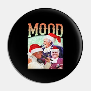 Retro Vtg Mood Drinking Christmas Humor Parody Music Pin