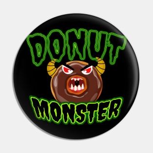 Donut Monster Halloween Shirt Pin