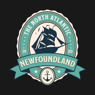 Newfoundland of The North Atlantic Badge T-Shirt