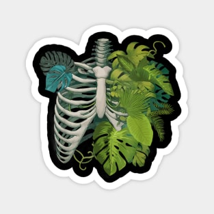 Skeleton Plant Body Gardener Plant Lover Magnet