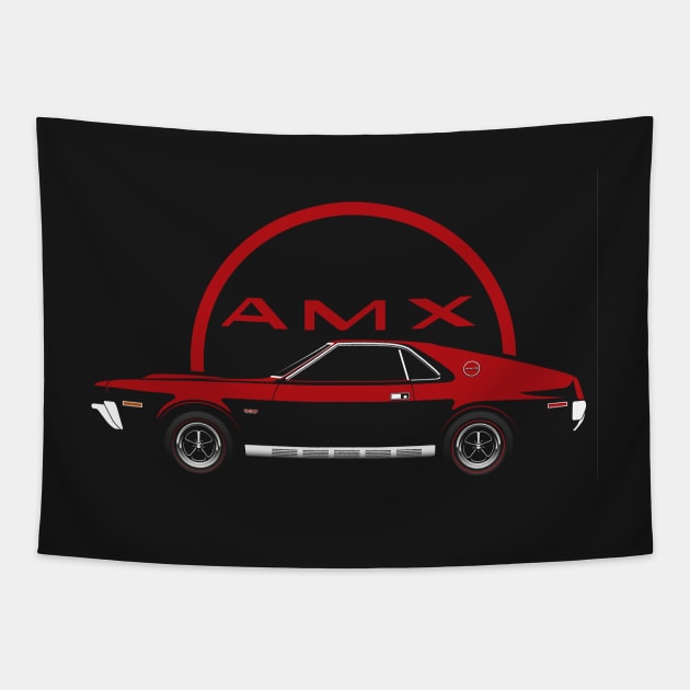 MATADOR RED 1970 AMX Tapestry by BriteDesign