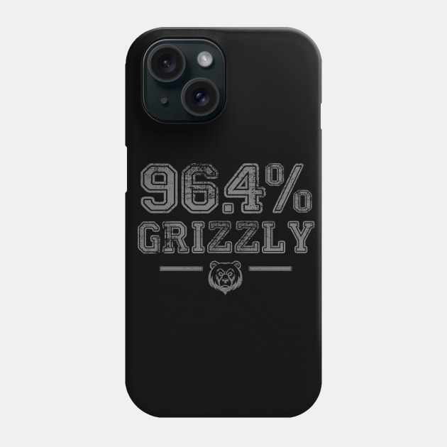 96.4% Grizzly Phone Case by BOEC Gear