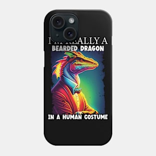 This Is My Human Costume I'm Really a Bearded Dragon Funny Phone Case