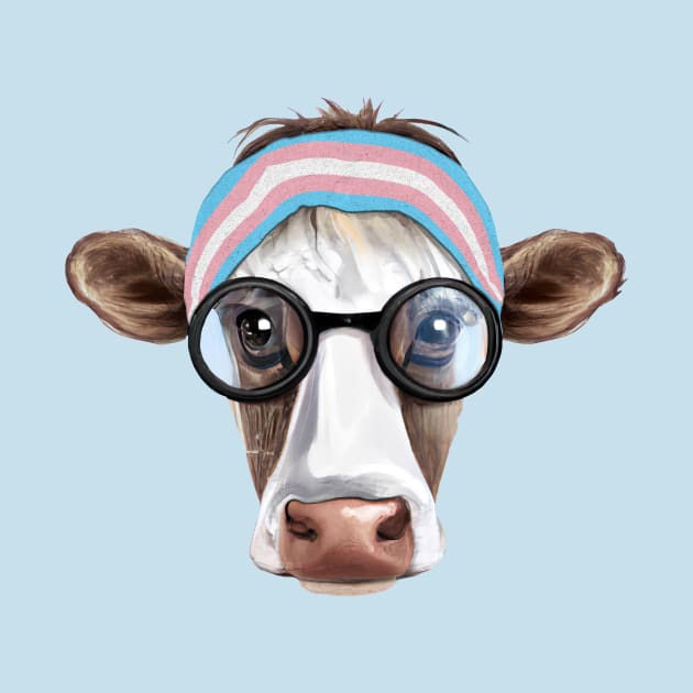 Subtle Trans, Subtle Transgender, Subtle Trans Pride, Cute Transgender, Cute Trans, Subtle Transgender, Trans Pride, Transgender Clothing, Transgender Gift, Trans Pride Flag, Transgender Flag, Transgender, Trans Flag, mtf, Trans Cow, Transgender Cow by GraviTeeGraphics