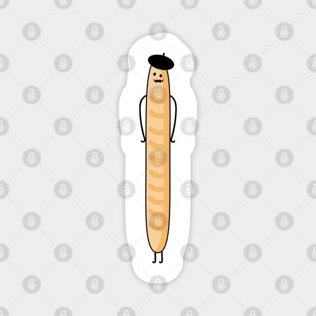 Mister baguette Magnet by spontania