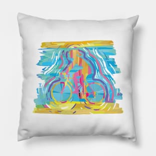 Vintage Cruiser Bike Accessories Gift for Women Pillow