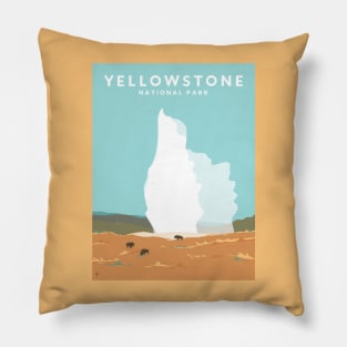 Old Faithful Geyser, Yellowstone National Park, Wyoming, USA Pillow