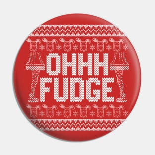 OHHH Fudge Ugly Sweater Pin