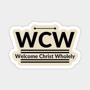 WCW, Christian design, typography, and motivational Magnet