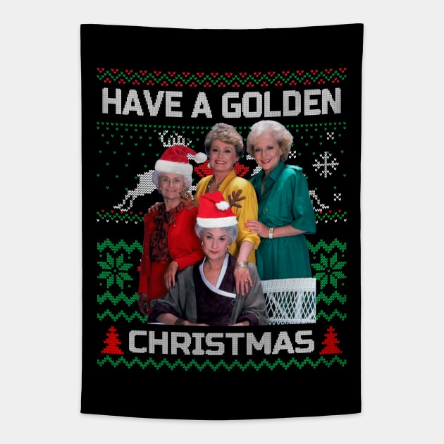 Golden girls christmas Tapestry by OniSide