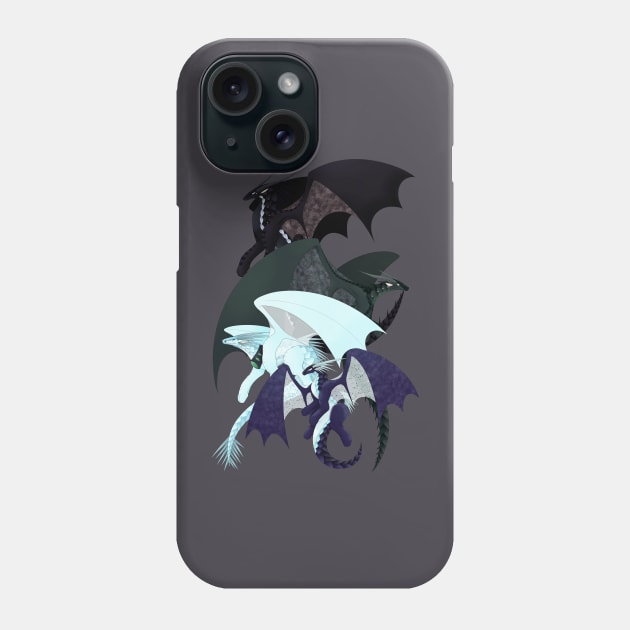 Wings of Fire - Whiteout, Arctic, Foeslayer, Darkstalker Phone Case by giratina13