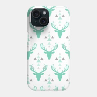 Mint Gray Tribal Arrows Pattern Indian Indigenous Phone Case