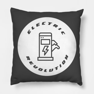 Electric Revolution (EV design) Pillow