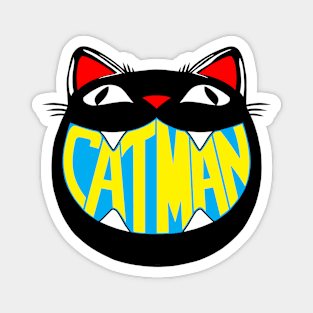 Vintage Inspired Cat Man Graphic Magnet