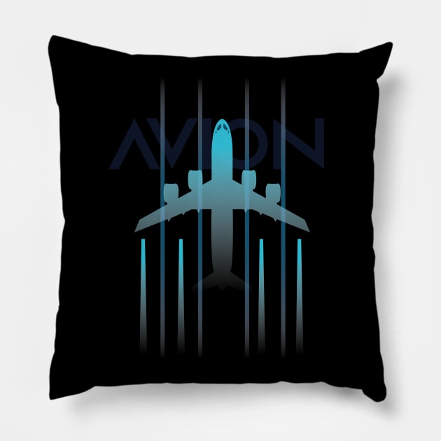 Avion Plane Design Pillow by Avion