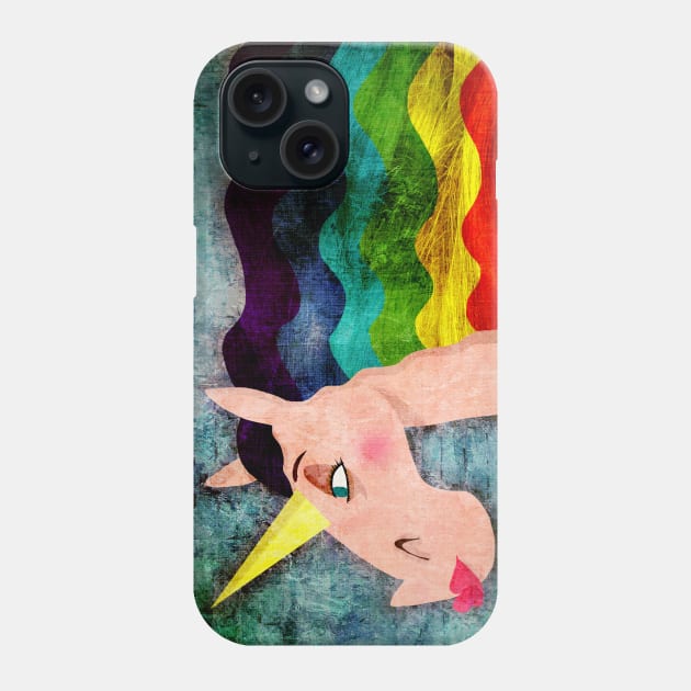 Rainbow Hair Unicorn Phone Case by Thatssounicorny