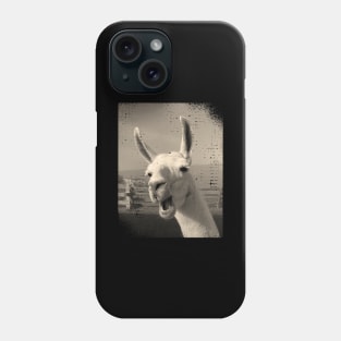 Funny vintage Love llama alpaca photo Phone Case