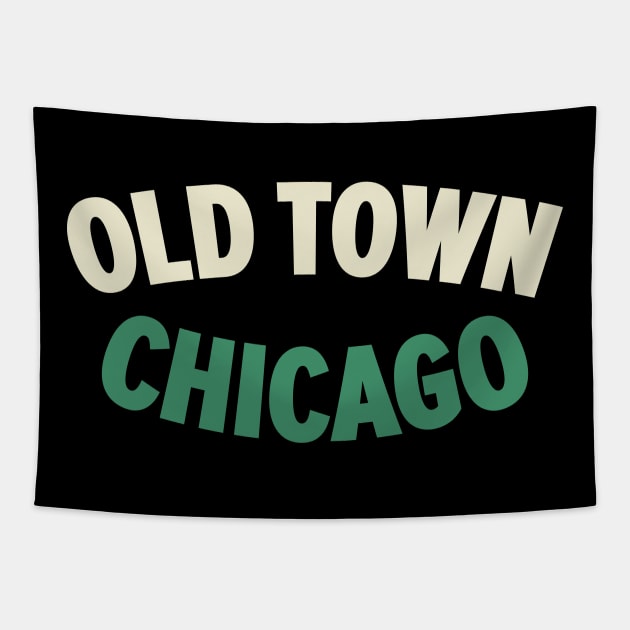 Chicago Old Town Vintage Design - Explore the Windy City's Historic Charm Tapestry by Boogosh