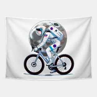 cycling to the moon Tapestry