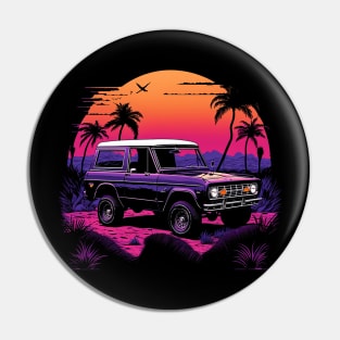 Ford Bronco Vintage Sunset Pin