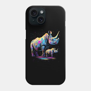 Rhinoceros Fathers Day Phone Case