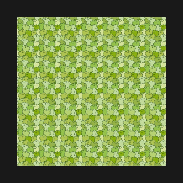 Green Apple Seamless Pattern by deepfuze