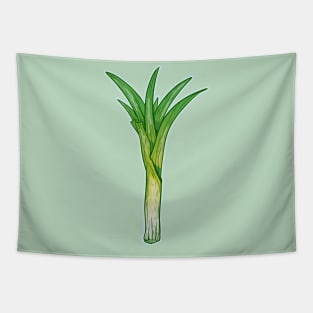 Vector leek vegetable plant Tapestry