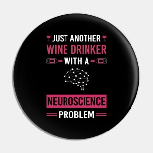 Wine Drinker Neuroscience Neuroscientist Neurobiology Pin