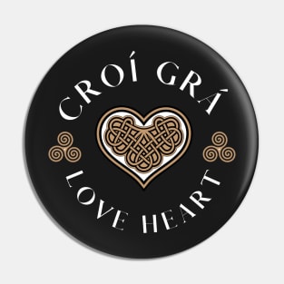 Celtic Love Heart Pin