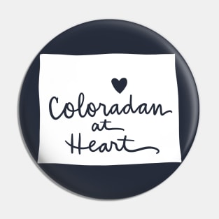 Coloradan At Heart: Colorado State Pride Calligraphy Pin