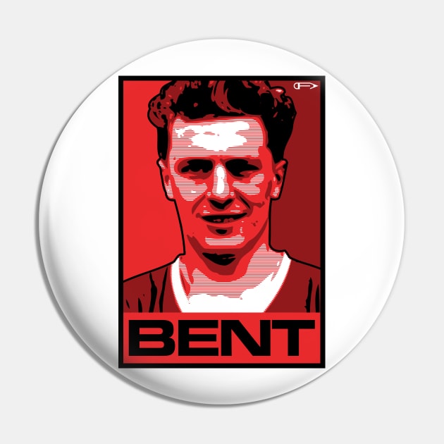 Bent - MUFC Pin by David Foy Art