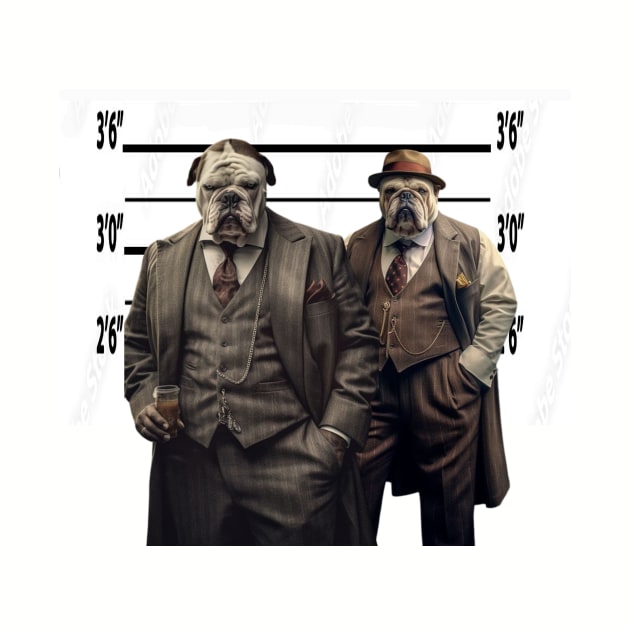 British Dog Gangsters Usual Suspects by Artsimple247