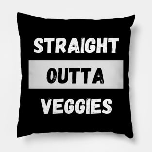 Straight Outta Veggies By Abby Anime(c) Pillow