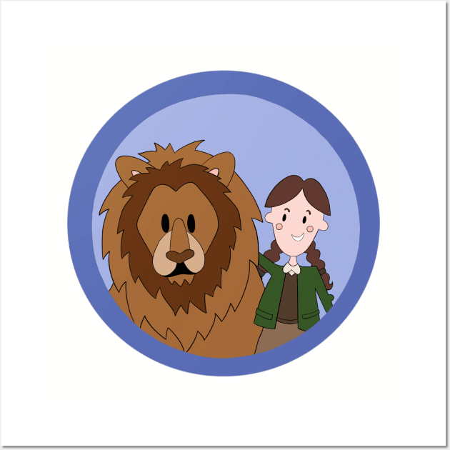 Lucy and Aslan – Art Print