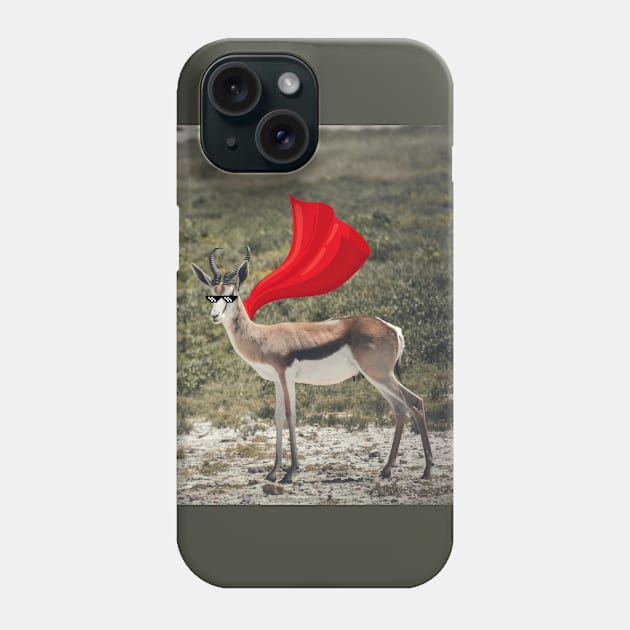 Funny Super-Springbok Phone Case by mieeewoArt