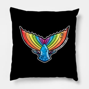 Rainbow Mermaid Tail Pillow