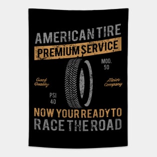 American Tire Race Company Tapestry