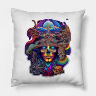 tribe|Trippy|shamanic visions Pillow