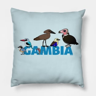 The Birdorable Gambia Birds Pillow