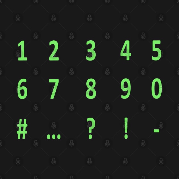 green numbers by persa