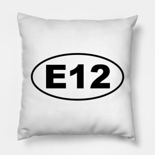 E12 Chassis Code Marathon Style Pillow